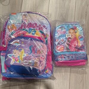 Jojo Siwa bookbag and 2 lunch boxes